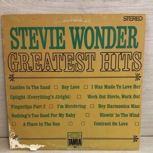 STEVIE WONDER ‎- Greatest Hits - Vinyl LP 1968 1st Press Tamla S-282 Soul R&B
